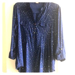 Dressy Casual Sequined Shirt